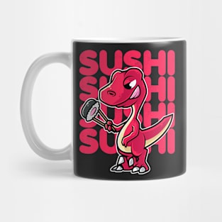 Dinosaur Sushi Nigiri Kawaii Neko Anime Japanese graphic Mug